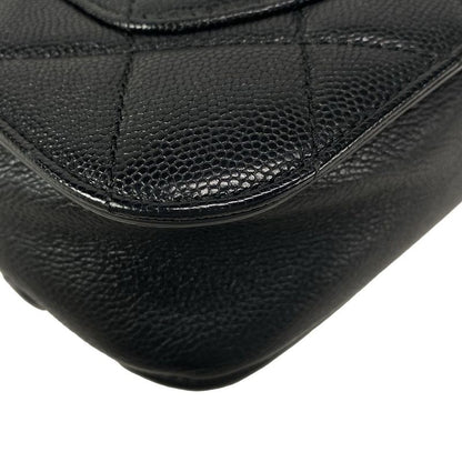 Chanel Shoulder Bag Matelasse Black Chain Shoulder / Studded / Gold Hardware /