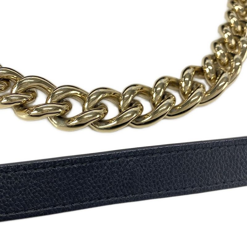 Chanel Shoulder Bag Matelasse Black Chain Shoulder / Studded / Gold Hardware /