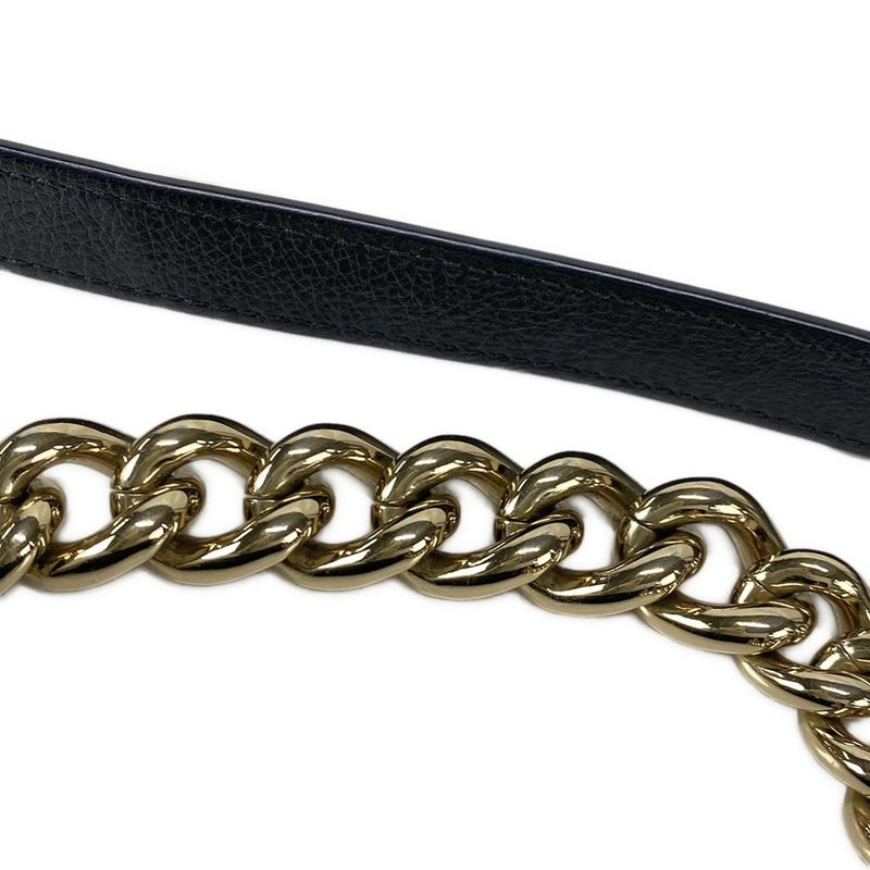 Chanel Shoulder Bag Matelasse Black Chain Shoulder / Studded / Gold Hardware /