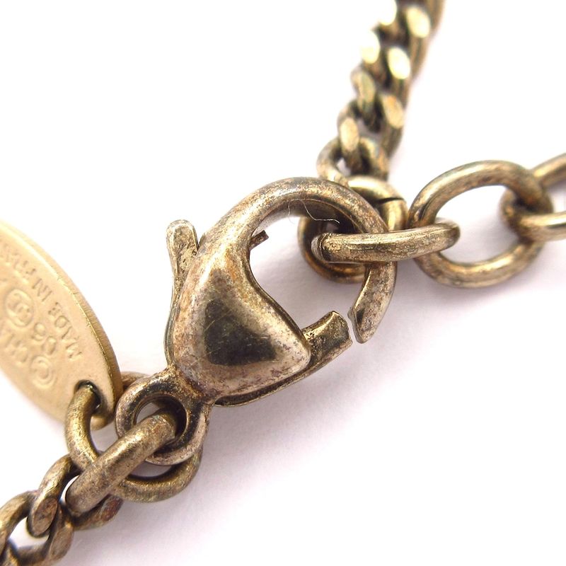 Chanel Necklace - Gold X Ivory X Black No5 / Striped / Coco Mark / Ribbon /