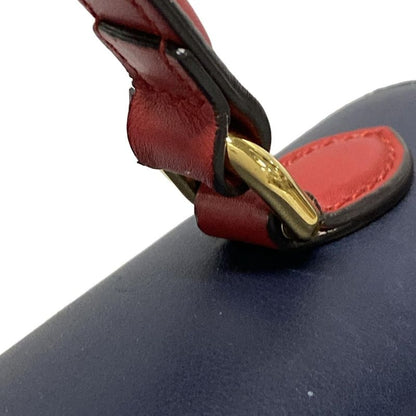 Gucci GG Supreme 432674 Navy Ivory And Red Leather