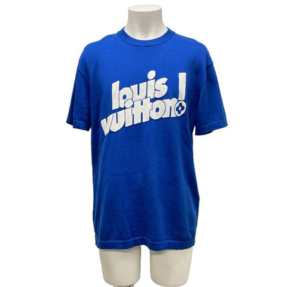 Louis Vuitton Short Sleeved Sweater Size M - Rm212 DB0 Hln84w Blue Crew Neck