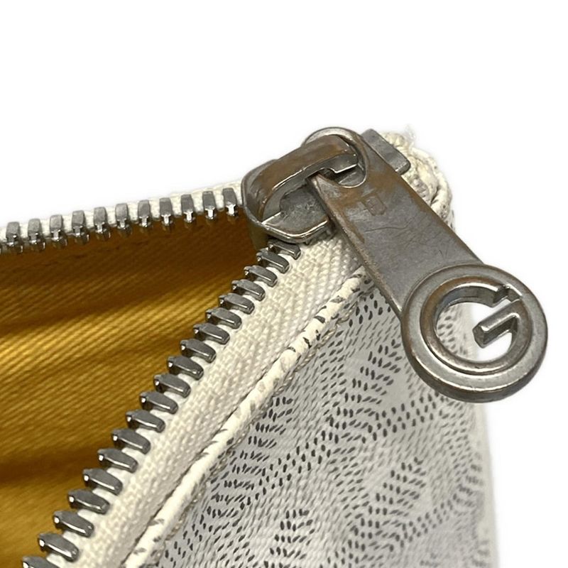 Goyard Senna GM Clutch Bag White