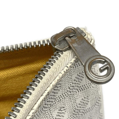 Goyard Senna GM Clutch Bag White