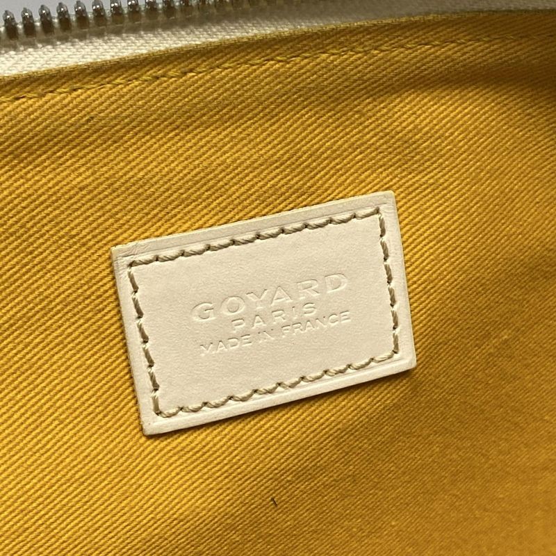 Goyard Senna GM Clutch Bag White