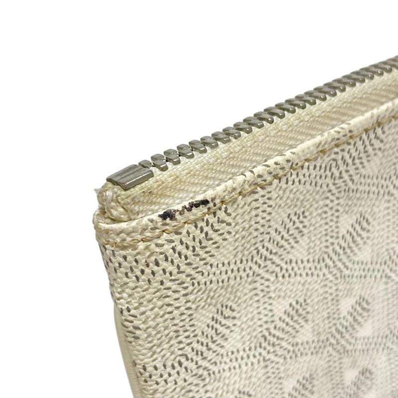 Goyard Senna GM Clutch Bag White
