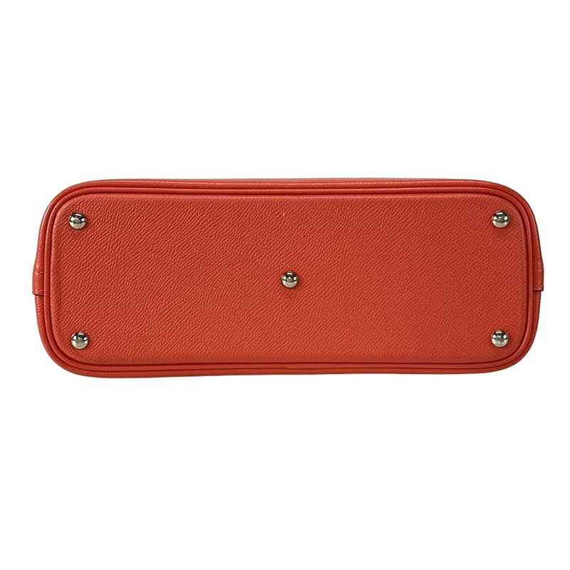Hermes Bolide 27 Rouge Pivoine Silver Hardware