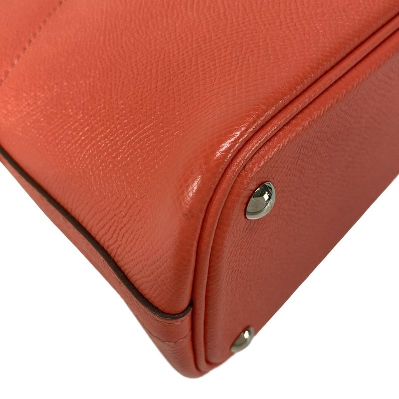 Hermes Bolide 27 Rouge Pivoine Silver Hardware