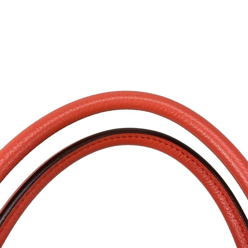 Hermes Bolide 27 Rouge Pivoine Silver Hardware