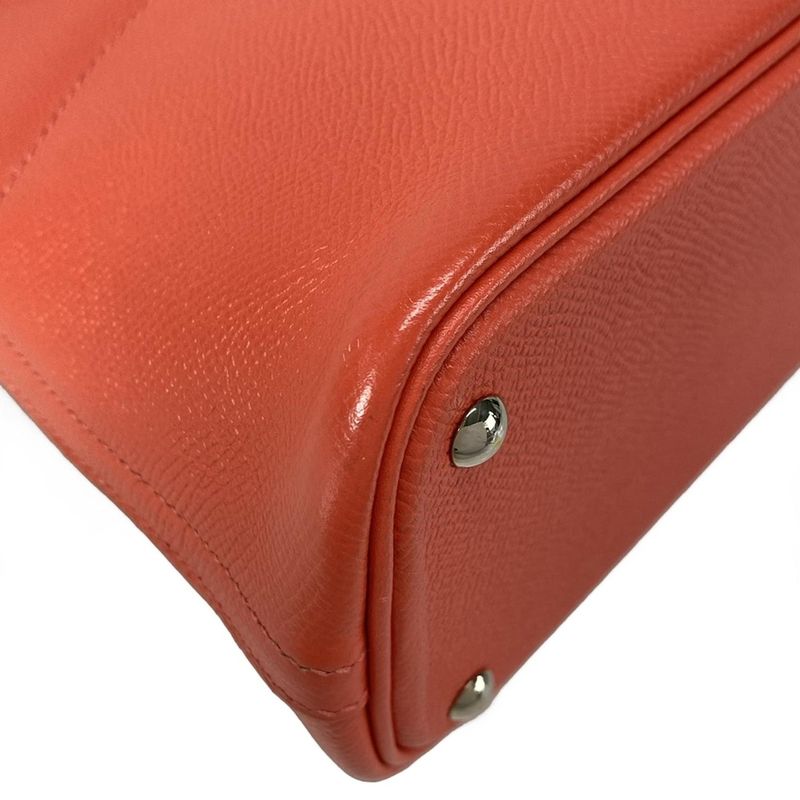 Hermes Bolide 27 Rouge Pivoine Silver Hardware