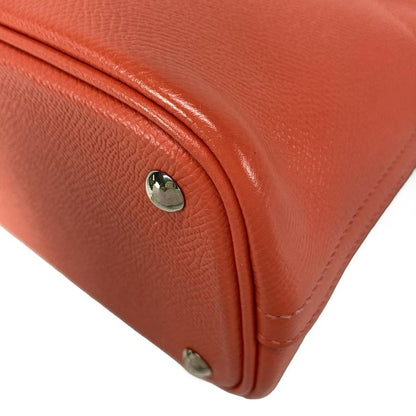 Hermes Bolide 27 Rouge Pivoine Silver Hardware