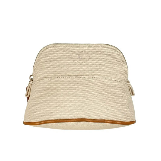 Hermes Pouch Bolide Pouch 15/bolide Pouch Mini Beige And Brown Silver Hardware