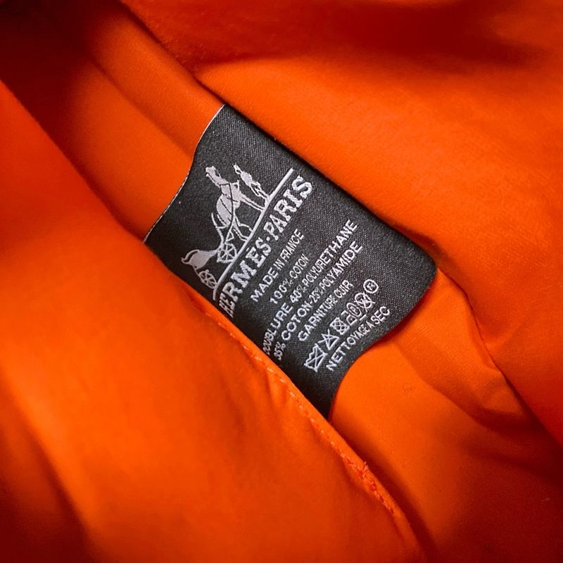 Hermes Pouch Bolide Pouch 15/bolide Pouch Mini Beige And Brown Silver Hardware