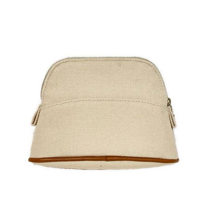 Hermes Pouch Bolide Pouch 15/bolide Pouch Mini Beige And Brown Silver Hardware
