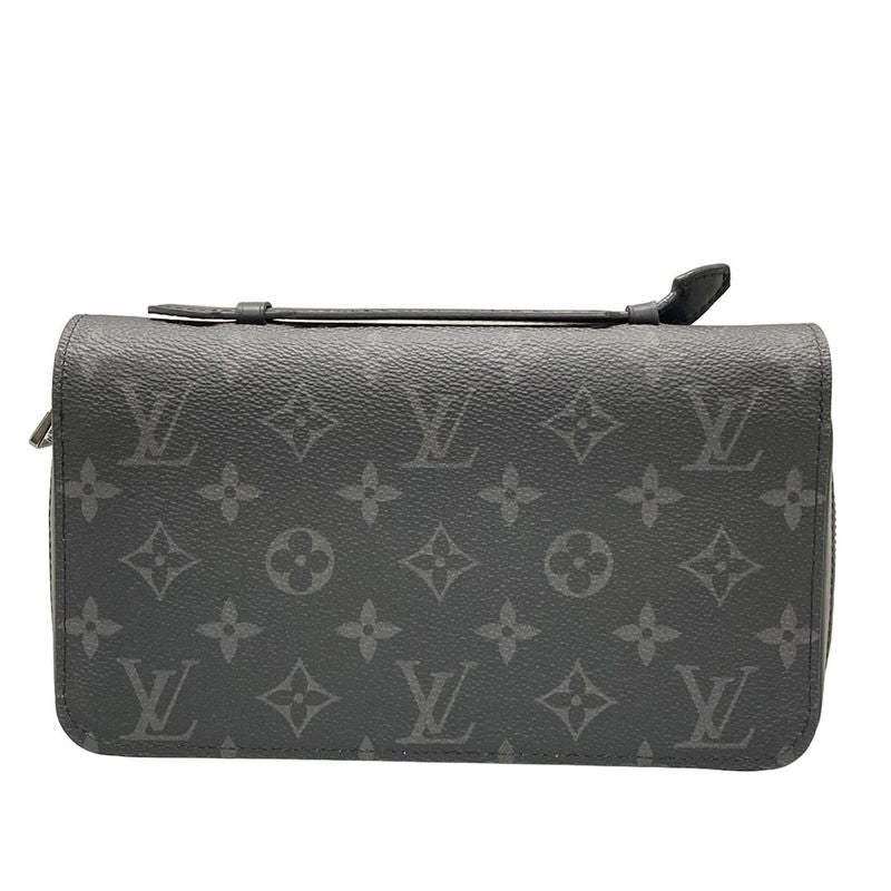 Louis Vuitton Long Wallet Monogram Eclipse Zippy XL In Canvas M61698 Monogram