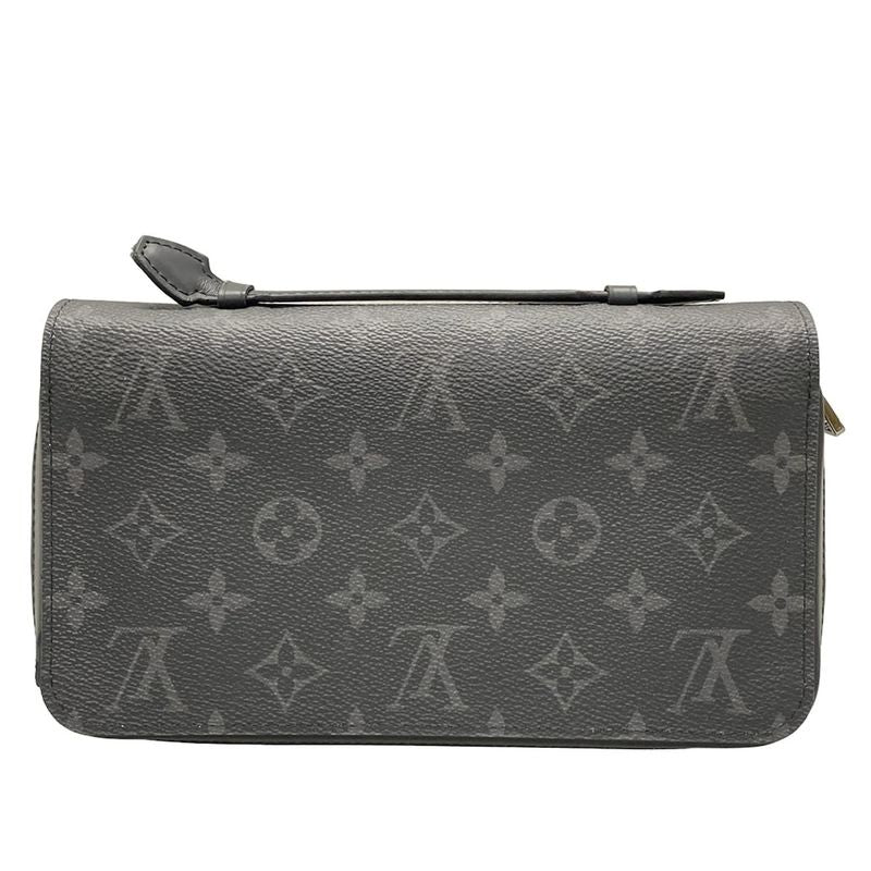 Louis Vuitton Long Wallet Monogram Eclipse Zippy XL In Canvas M61698 Monogram