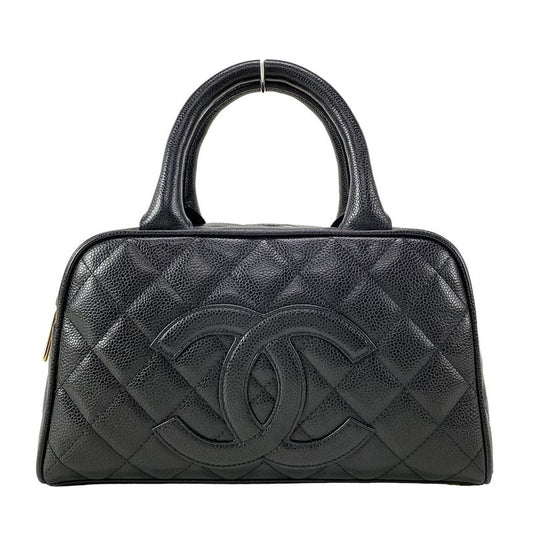 Chanel Handbag Matelasse A20996 Black Mini Boston/gold Hardware