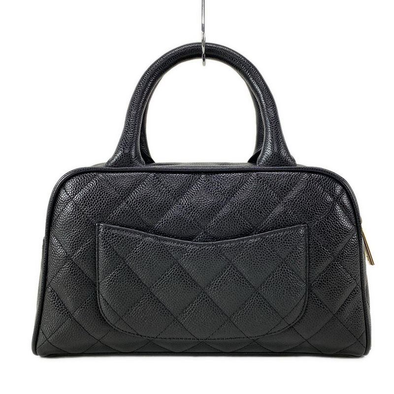 Chanel Handbag Matelasse A20996 Black Mini Boston/gold Hardware