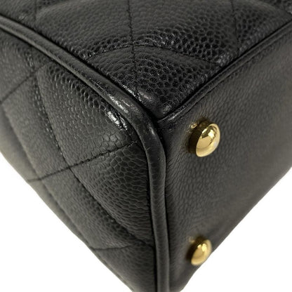 Chanel Handbag Matelasse A20996 Black Mini Boston/gold Hardware