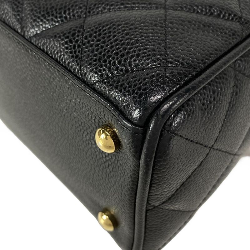 Chanel Handbag Matelasse A20996 Black Mini Boston/gold Hardware