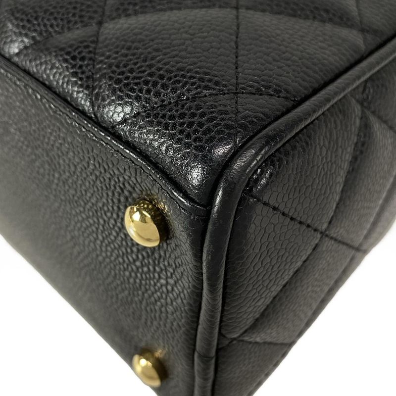 Chanel Handbag Matelasse A20996 Black Mini Boston/gold Hardware