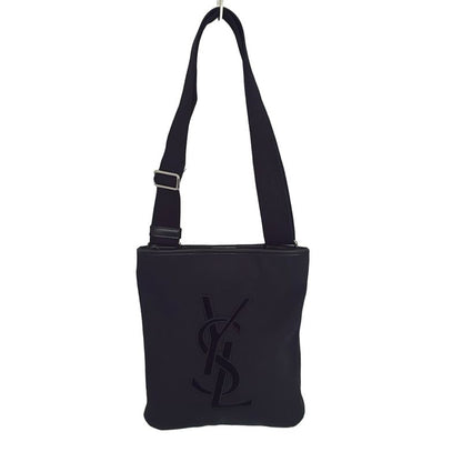 Yvessaint Laurent Rivegauche (ysl) Shoulder Bag - 133163 Black Leather