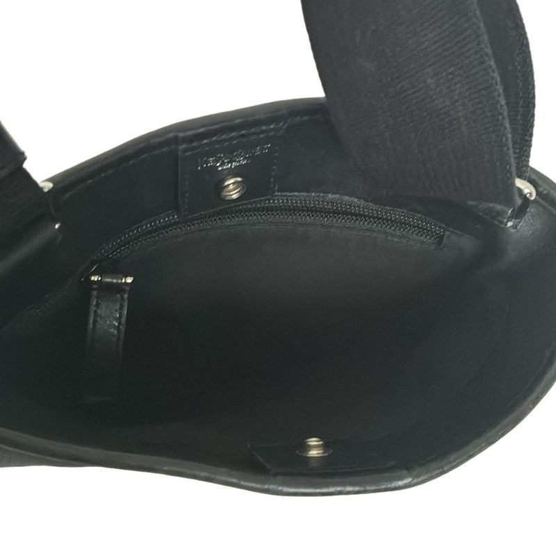 Yvessaint Laurent Rivegauche (ysl) Shoulder Bag - 133163 Black Leather
