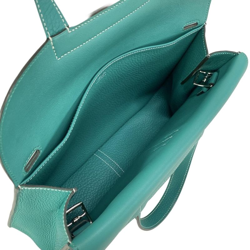 Hermes Handbag Arsan 31 Verre Veronne Silver Hardware