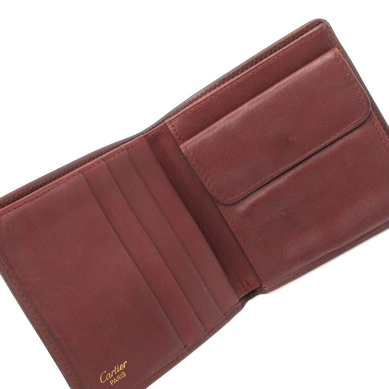 Cartier Bauhinia Leather Wallet Small Model