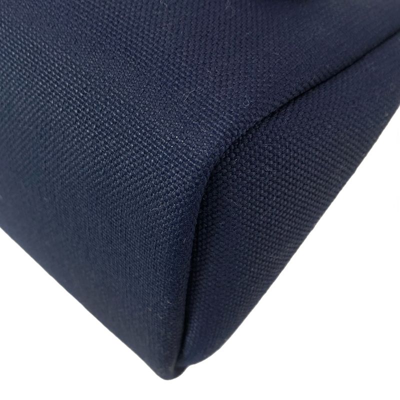 Hermes Handbag Herbag Zip PM Navy And Black Silver Hardware