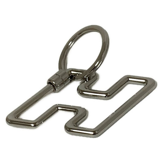 Hermes Key Holder (charm ) H Toe Speed Silver