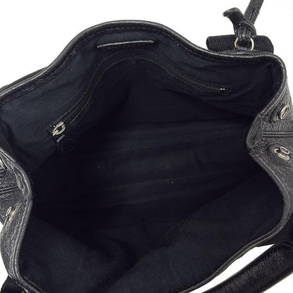 Balenciaga Tote Bag Navy Cabas XS 542018 Black Mini Bag Leather