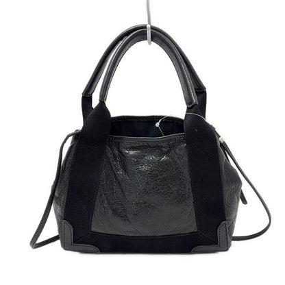 Balenciaga Tote Bag Navy Cabas XS 542018 Black Mini Bag Leather