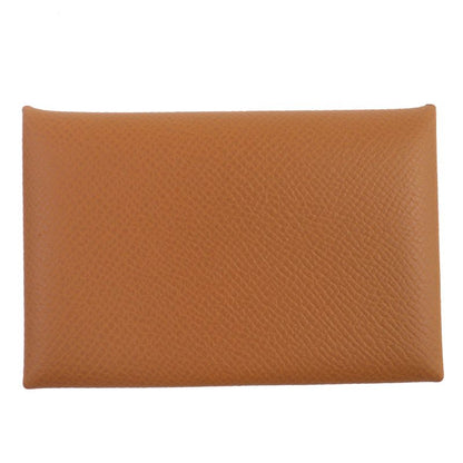Hermes Calvi Vaux Epson Gold Silver Hardware Card Case Business Card Holder