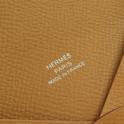 Hermes Calvi Vaux Epson Gold Silver Hardware Card Case Business Card Holder