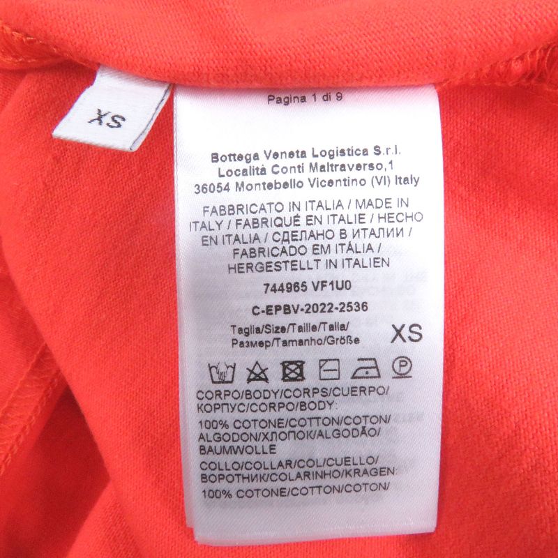 Bottega Veneta 2022 744965 Crew Neck Short Sleeve Short Sleeve