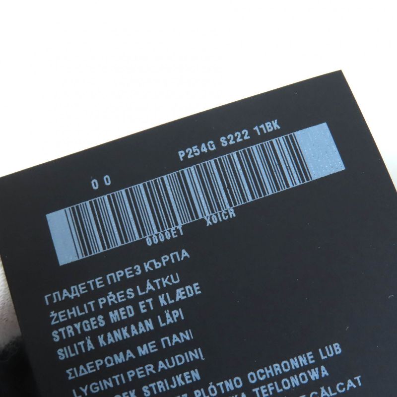 Prada 22AW P254g 98% Virgin Wool Triangle Logo Slacks Pants Black 38 Made In