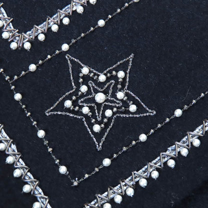 Christian DIOR 25SS 510c80y1116 Wool Rabbit Logo Studded Sailor Collar Jacket