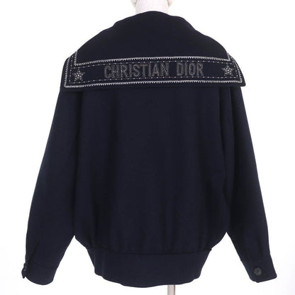 Christian DIOR 25SS 510c80y1116 Wool Rabbit Logo Studded Sailor Collar Jacket