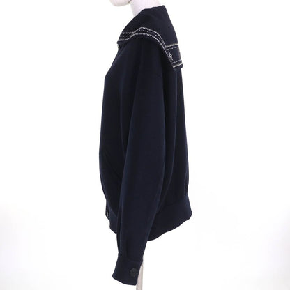 Christian DIOR 25SS 510c80y1116 Wool Rabbit Logo Studded Sailor Collar Jacket