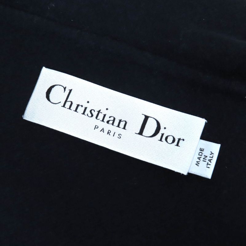 Christian DIOR 25SS 510c80y1116 Wool Rabbit Logo Studded Sailor Collar Jacket