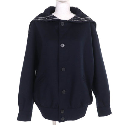 Christian DIOR 25SS 510c80y1116 Wool Rabbit Logo Studded Sailor Collar Jacket