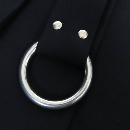 Prada 2024 P185y With Petticoat Metal Ring Wool Gabardine Mini Pleated Skirt