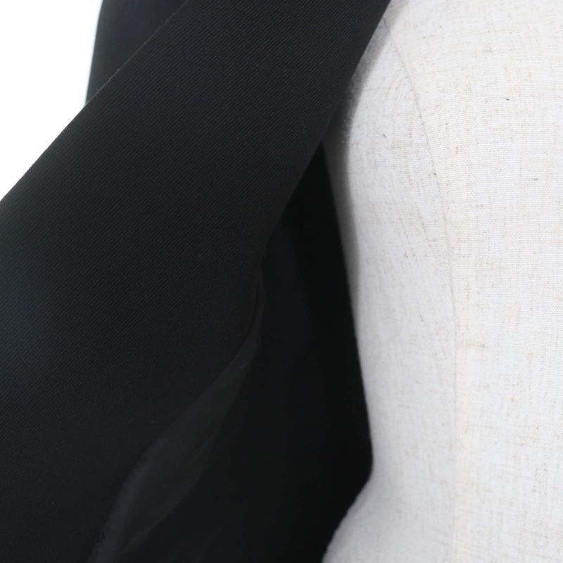 Balenciaga 20AW 642191 100% Wool Power Shoulder Pagoda Jacket Black 34 Made In