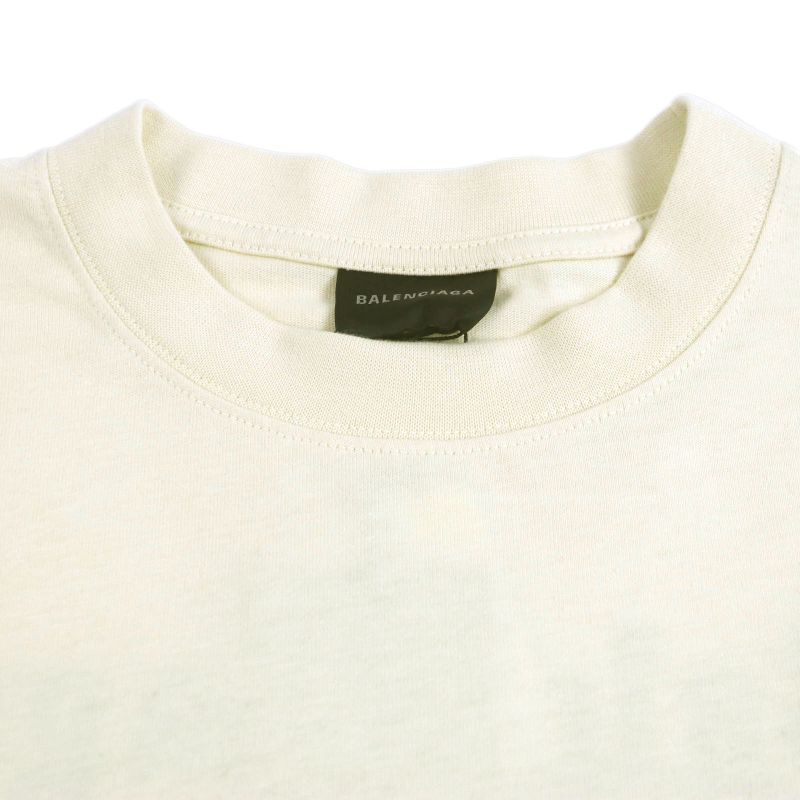 Balenciaga 22AW 641655 Logo Embroidery Oversized Short Sleeve Short Sleeve