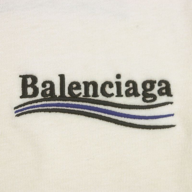 Balenciaga 22AW 641655 Logo Embroidery Oversized Short Sleeve Short Sleeve