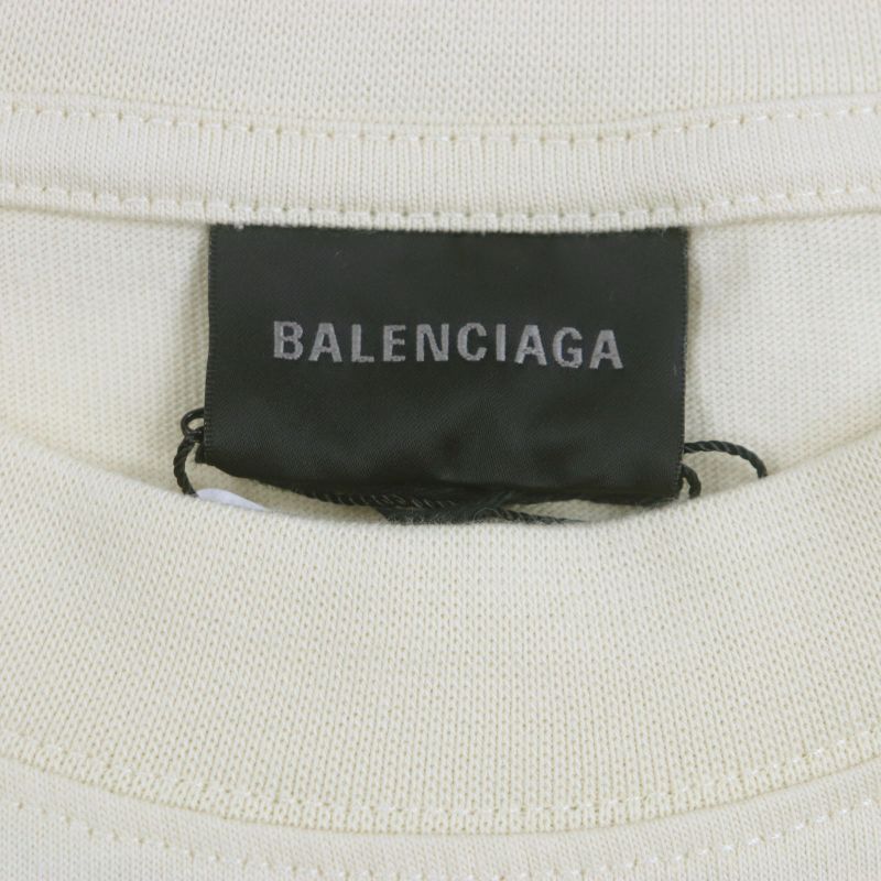 Balenciaga 22AW 641655 Logo Embroidery Oversized Short Sleeve Short Sleeve