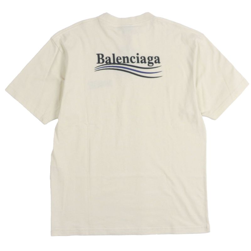 Balenciaga 22AW 641655 Logo Embroidery Oversized Short Sleeve Short Sleeve