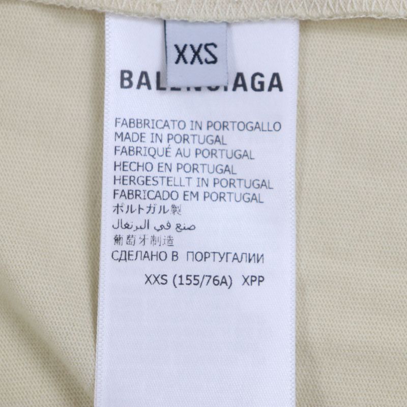 Balenciaga 22AW 641655 Logo Embroidery Oversized Short Sleeve Short Sleeve