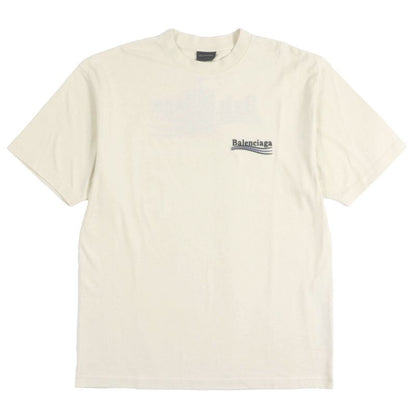 Balenciaga 22AW 641655 Logo Embroidery Oversized Short Sleeve Short Sleeve